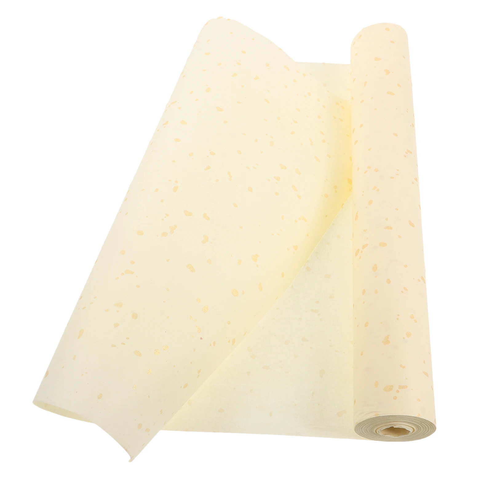 

Sprinkle Gold Calligraphy Rice Paper 35cmx20m Thick Writing Sheet Daily Use Portable Painting Practice Art Paper Household
