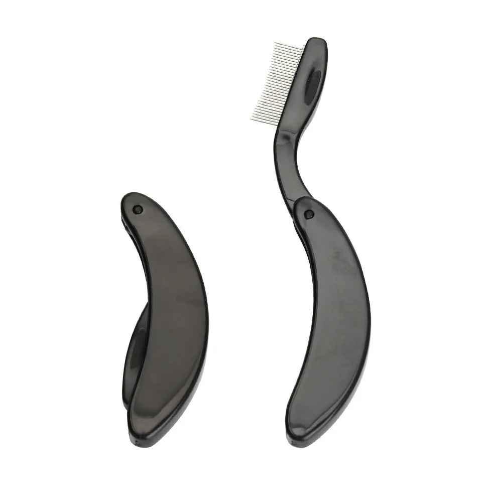 Hot Foldable Eyelash Separator Comb Stainless Steel Teeth Ultra-fine Lash Separator Tool Mascara Comb Makeup Tools