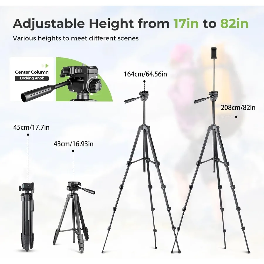 Trípode para teléfono 82 para iPhone con cuello de cisne Flexible, control remoto inalámbrico y soporte para teléfono, trípode extensible para cámara S