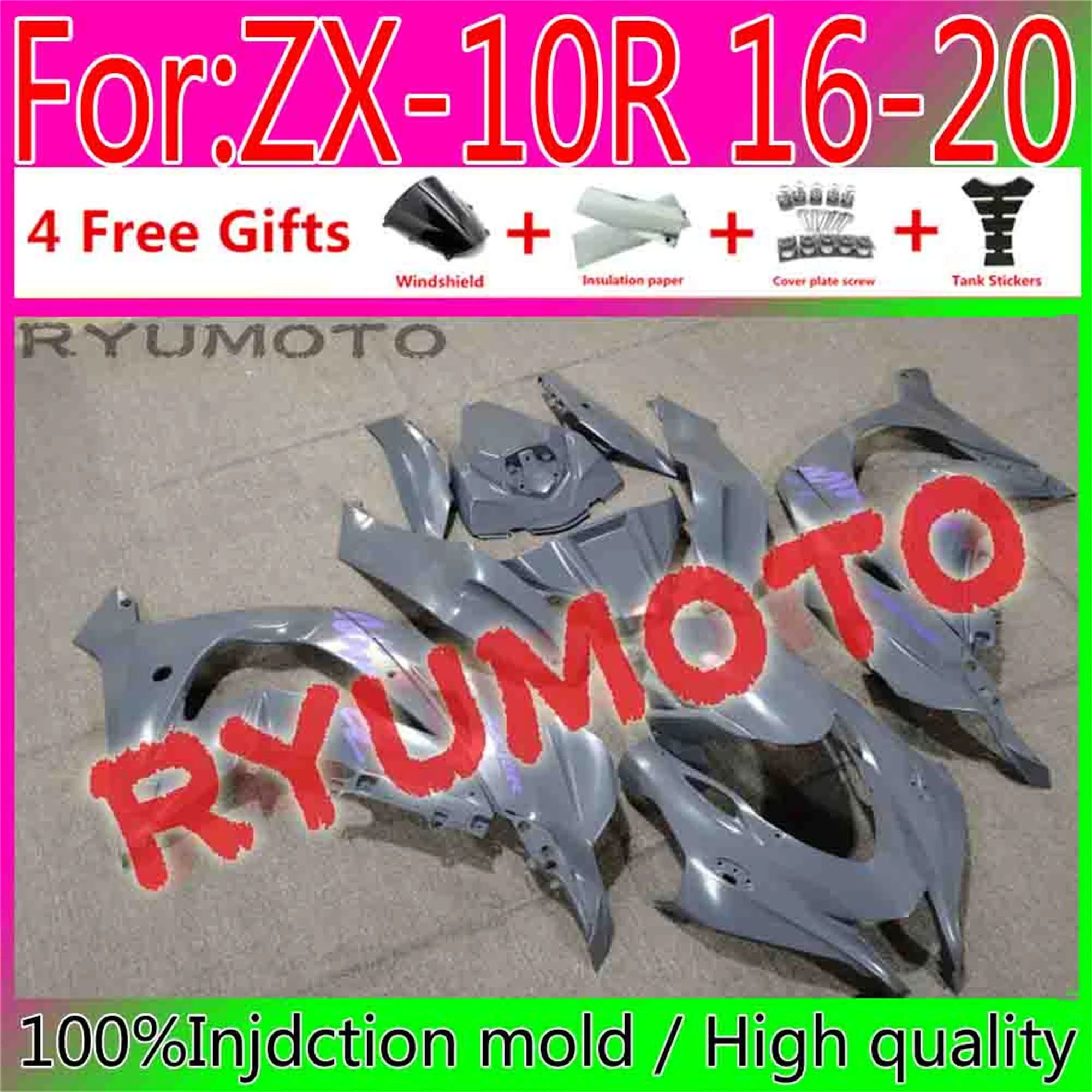 

New Motorcycle Injection Full Fairings For Kawasaki ZX-10R ZX10R 2016 - 2020 16 17 18 19 20 Bodywork Fairing