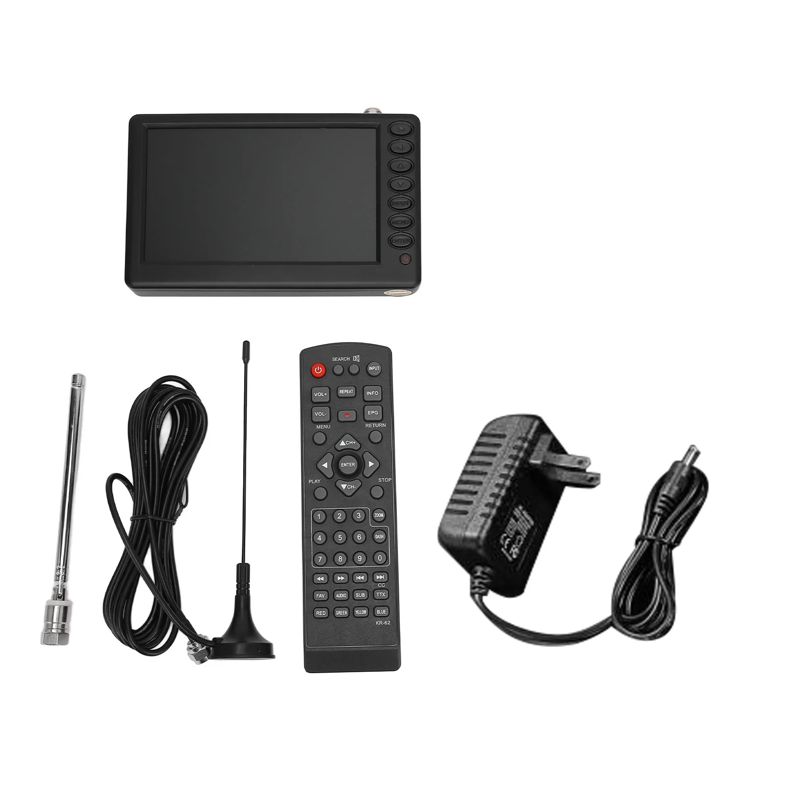 5 Inch Portable Digital TV ISDB T Multiple Interface High Sensitivity Rechargeable Portable LED TV  TV Portable Digital TV