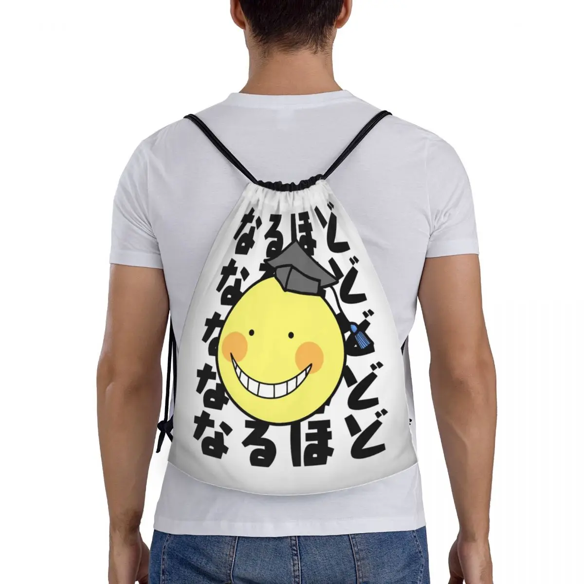

Assassination Classroom Octopus Koro Sensei Backpacks Casual Portable Drawstring Bags Sundries Bag Book Bags For Travel School