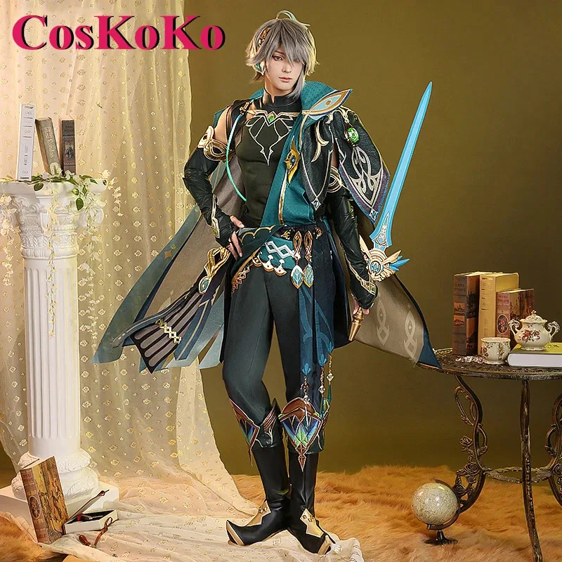 

CosKoKo Alhaitham Cosplay Anime Game Genshin Impact Costume Fashion Handsome Battle Unifrom Halloween Party Role Play Clothing