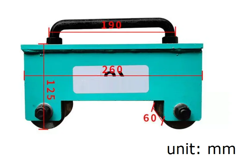 300KG-500KG Rohrwagen, Fassrohr-Einschienenwagen, rund, 50MM Stahlrohr, Auto-Reparaturwerkzeug, Handwagen & Transportwagen – Detail 14