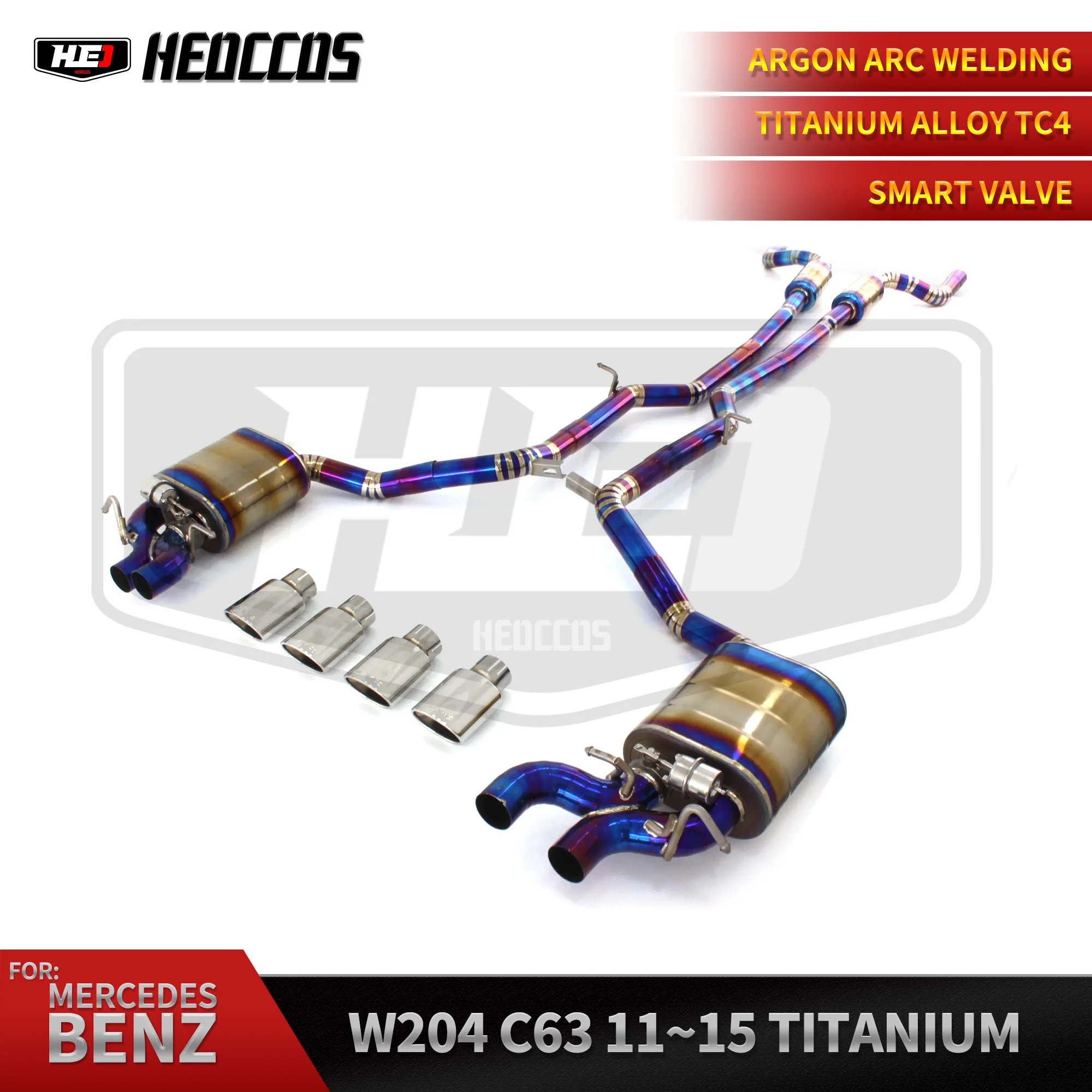 

HEO Factory Oem Catback Exhaust For Mercedes-Benz C63 C63S AMG W205 4.0T 2016-2022 Titanium escape Car Exhaust System