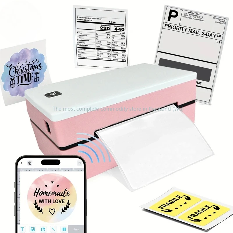 

D200 Bluetooth термопринтер этикеток небольшой принтер транспортных этикеток 4X6 дюймов, совместимый с iPhone Android Mac Window