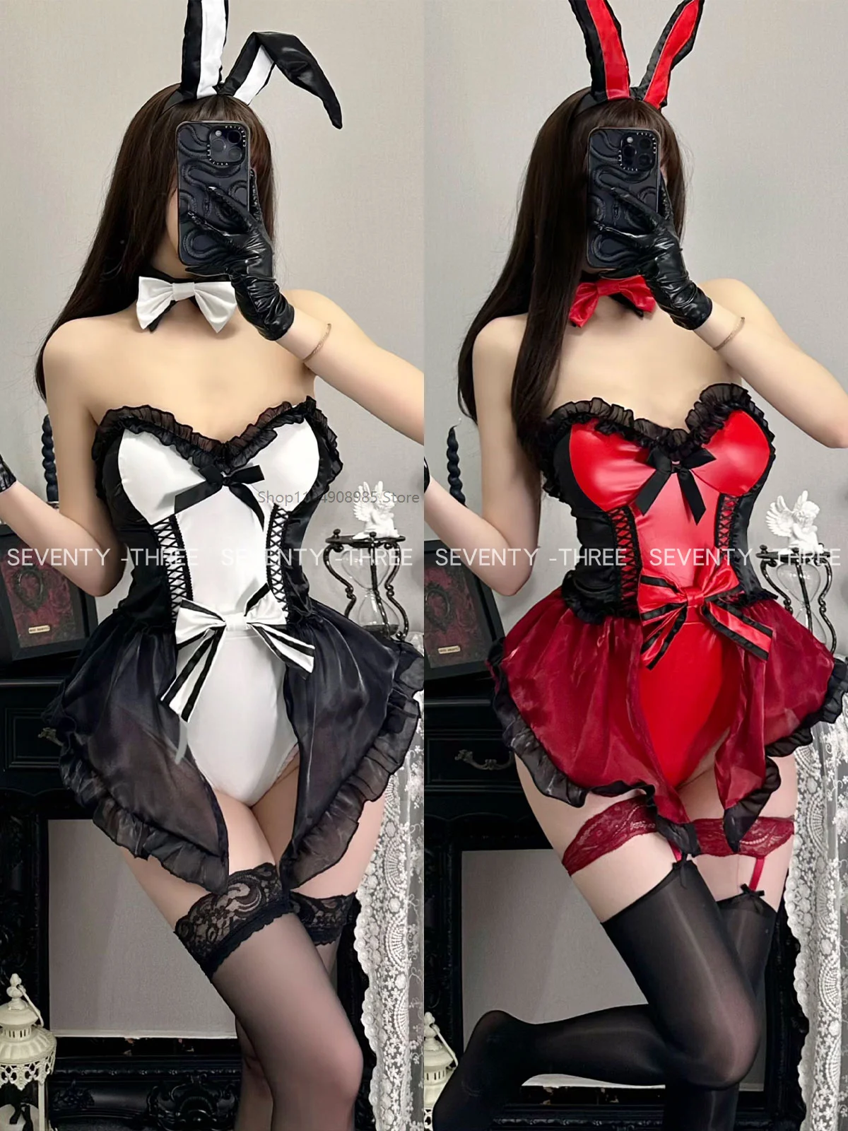 

Bunny Girl Sexy Cosplay Costume Bodysuit Uniform Suit Women Halloween Anime Game Rabbit Role Play Night Club Outfits Club Party
