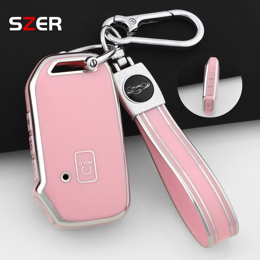 

TPU Car Remote Key Case Cover Shell Fob For Kia Telluride Telluride SX 2021 Sportage R 2022 K5 GT Line 2021 Seltos Accessories
