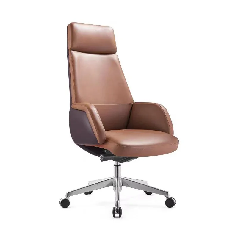 

Modern Ergonomic Genuine Leather High Back Executive Swivel Office Chair