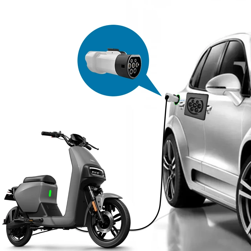 SuType2 V2L อะแดปเตอร์ EV อะแดปเตอร์สภาพใหม่ 16A รถ Discharger สําหรับ Type2 รถยนต์ไฟฟ้า V2L