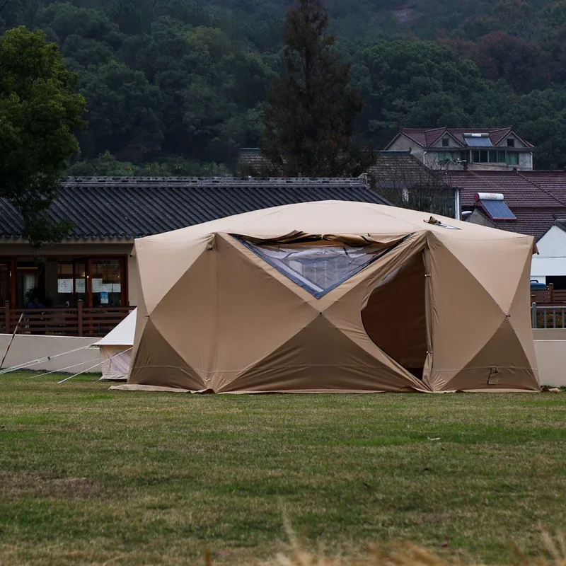 Insulated Ice Fishing Tent 8 Person Automatic Bivvy Camping Cube Tent for Winter Ice Fishing Tent