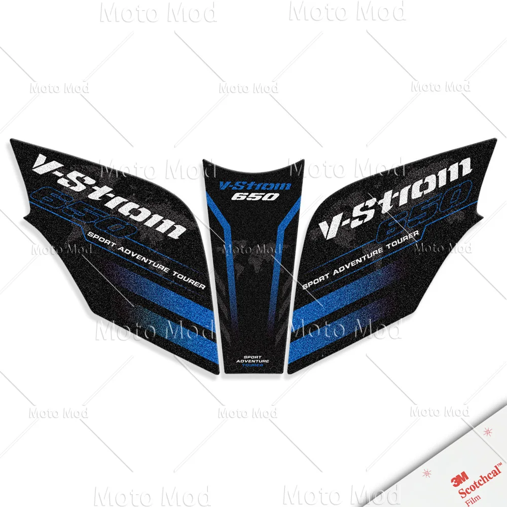 For Suzuki Vstrom 650 dl650 DL V-STROM 650XT  Motorcycle Tank Pad Sticker Fuel Gas Cover Protection Accessories Decal