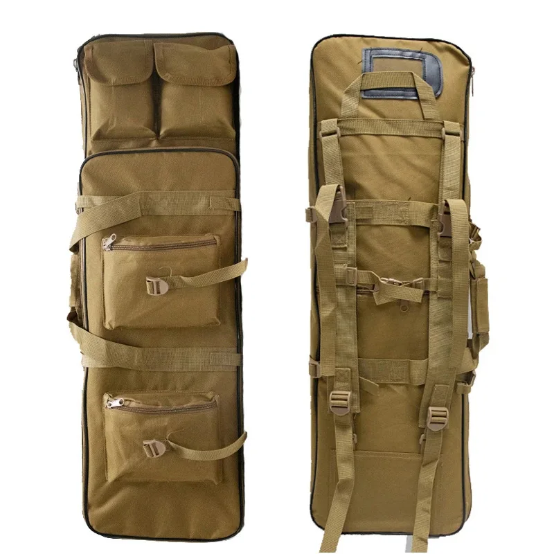 115cm Tactical Hunting Bag Airsoft Rifle Square Carry Bag With Shoulder Strap Gun Protection Case Nylon Backpack