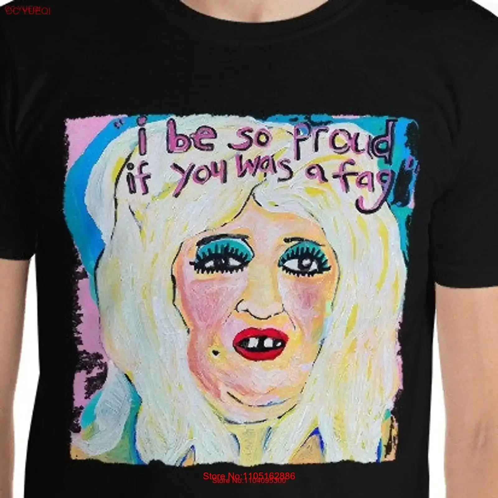 Camiseta Edith Massey tía Ida problemas femeninos estoy bien orgulloso si era un Fag John Waters Divine Babs Johnson Vintage 30