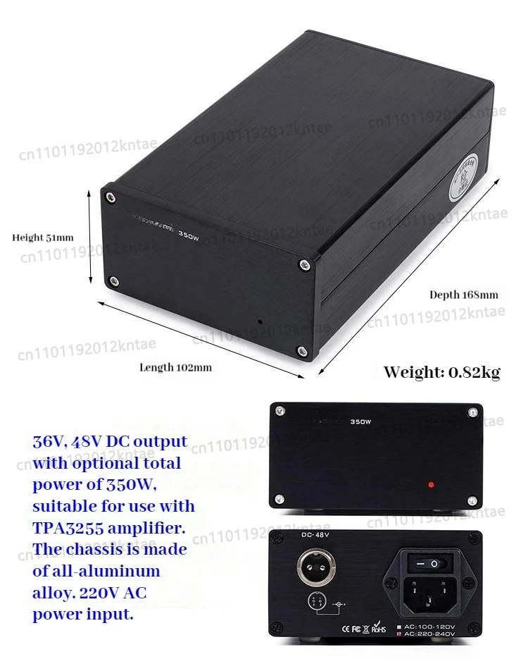 350W high power high speed DC power supply 36V 48V suitable for TPA3255 amplifier board amplifier power supply