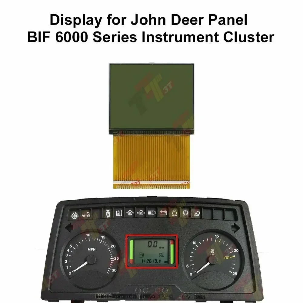 Display LCD para painel John Deere BIF série 6000 cluster de instrumentos 6320 6430 7320