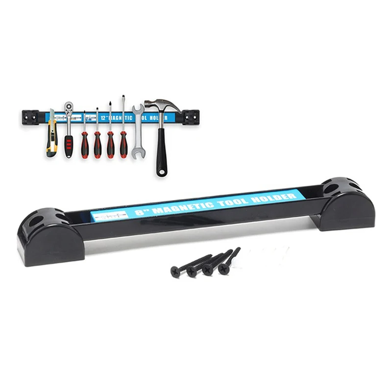 Wrench Organizer Wall Mounted Storage Tool Bar Strip Rack Space-Save Heavy-duty Magnet Tool Bar Strip Rack, Magnetic Holder