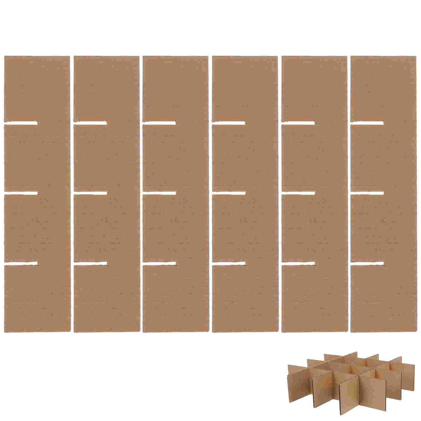 6 Pcs Transparent Corner Protector Shipping Carton Dividers Packing Glass Craft Supply Organizer Khaki L-shaped Packaging