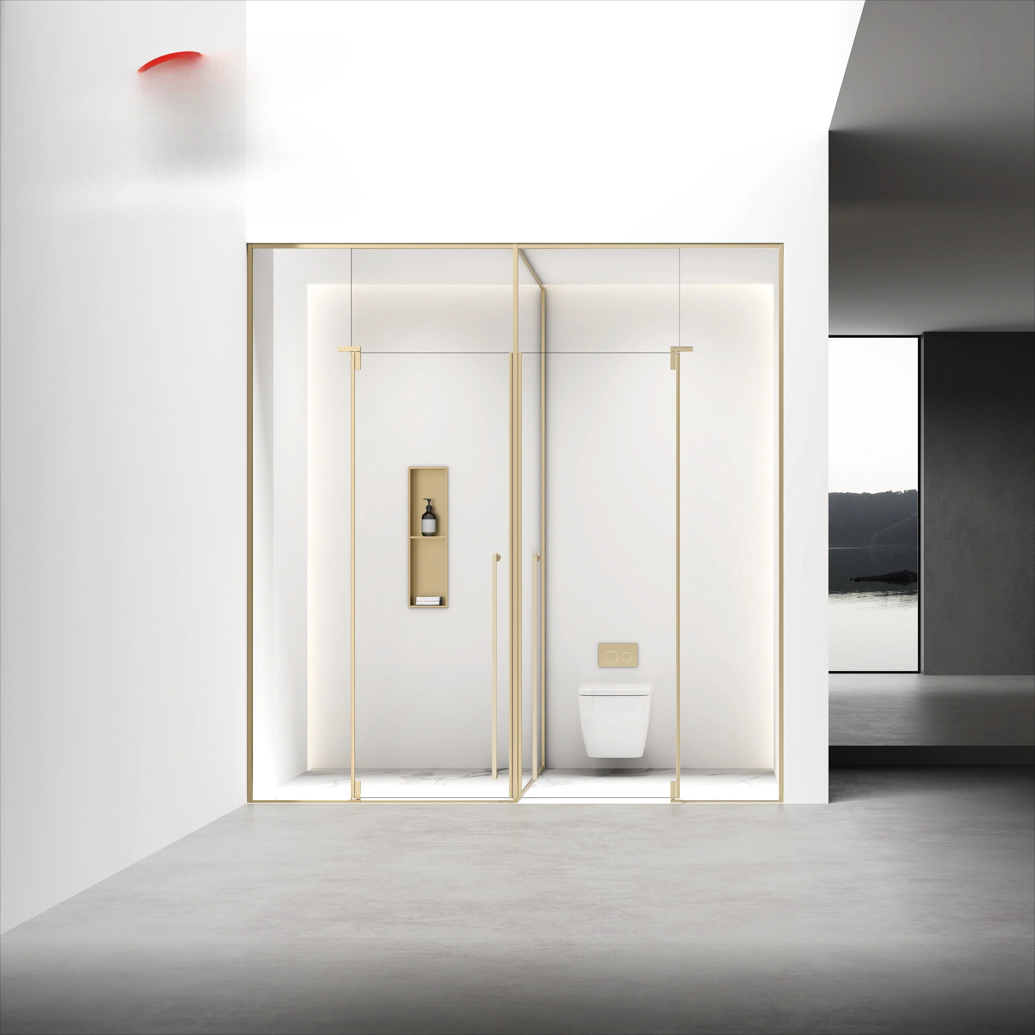 

Hot Sale Luxury Bathroom Accessories Shower Room and Door and Window Frame Customization for House Hardcover Design