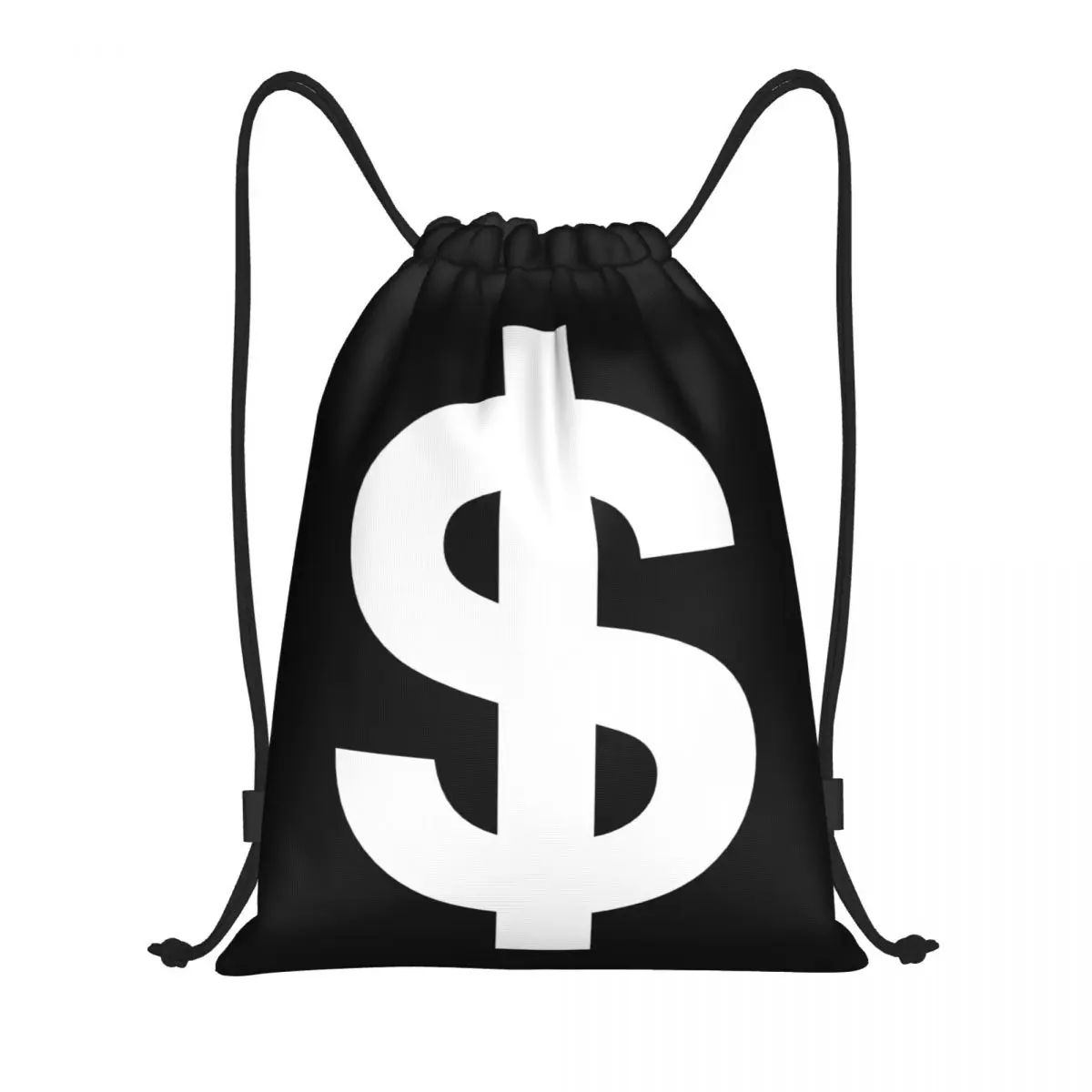 American Money Dollar Logo Drawstring Bags Men Women Foldable Gym Sports Sackpack Shopping Storage Backpacks