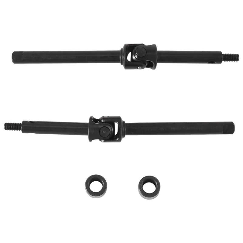

A45F-2Pcs 4Mm Extended Steel Front Axle Drive Shaft For Axial SCX24 1/24 RC Crawler Car Upgraded Parts Accessories