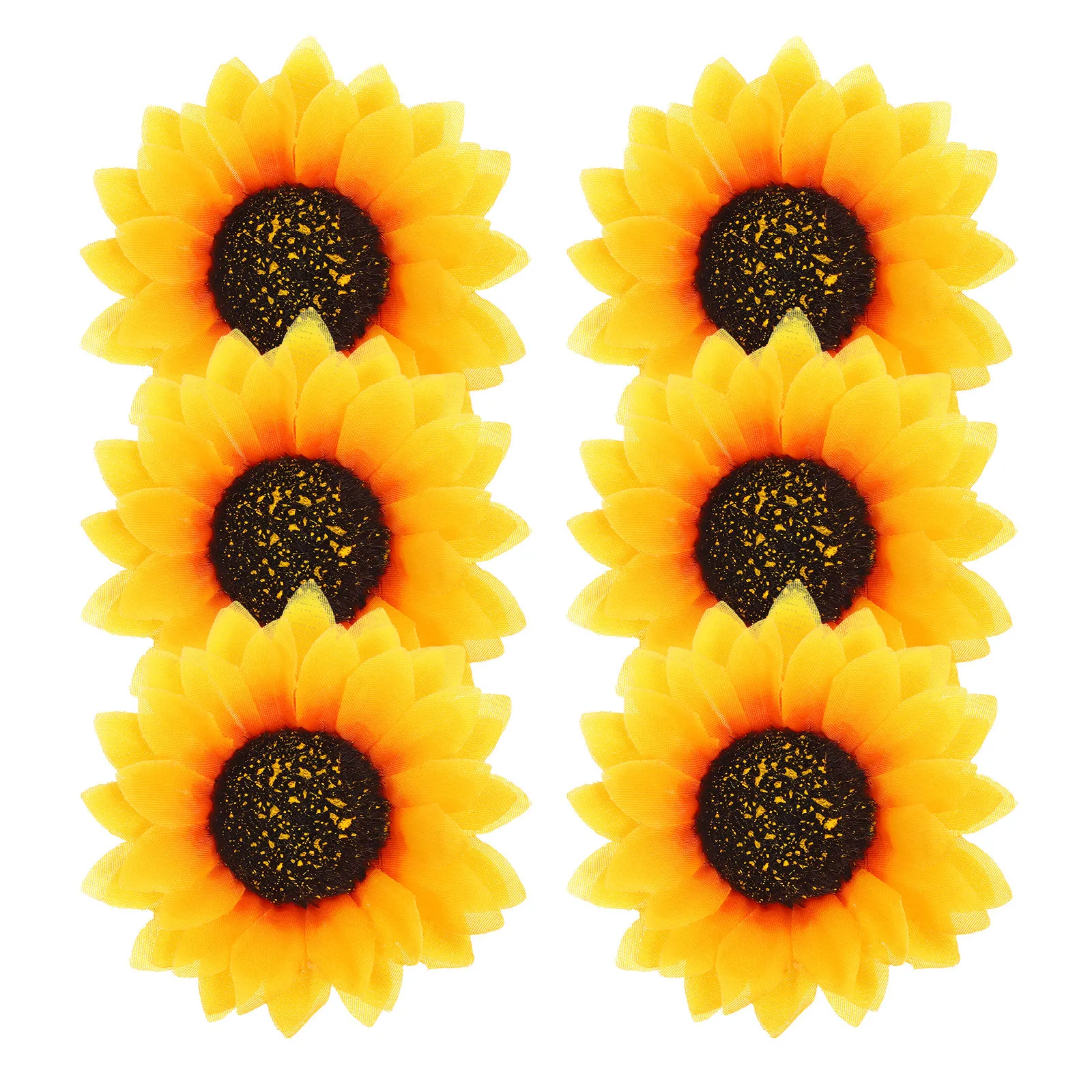 

Набор из 6 заколок для волос в виде подсолнухов: стильные боковые заколки для свадьбы, вечеринки, модные заколки для челки, цветочные заколки, подарочный набор, стильные заколки для волос