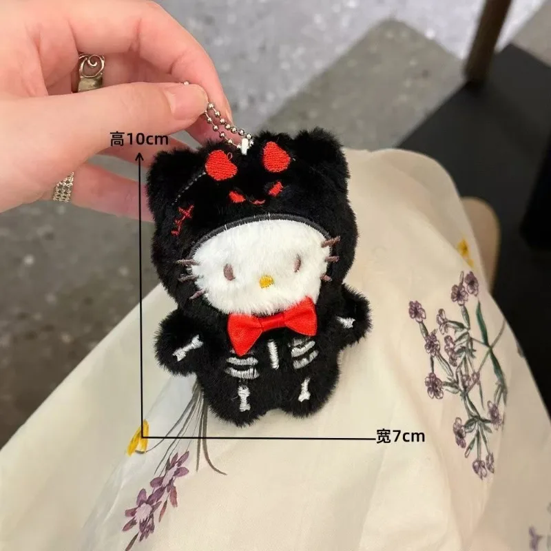 Kawaii Hello Kitty Sanrio enfants beaux jouets en peluche de dessin animé porte-clés sac à dos pendentif décoration cadeaux de noël pour les enfants