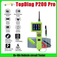 A+JDiag P200 Pro Automotive Circuit Tester 12V 24V Power Circuit Probe Kit Car Voltage Resistance Relay Tester Diagnostic Tool