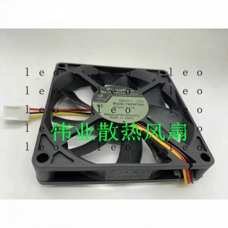 AA  for  Panaflo FBK08T24H DC24V 0.17A 80*15MM 3-Wire Inverter Cooling Fan