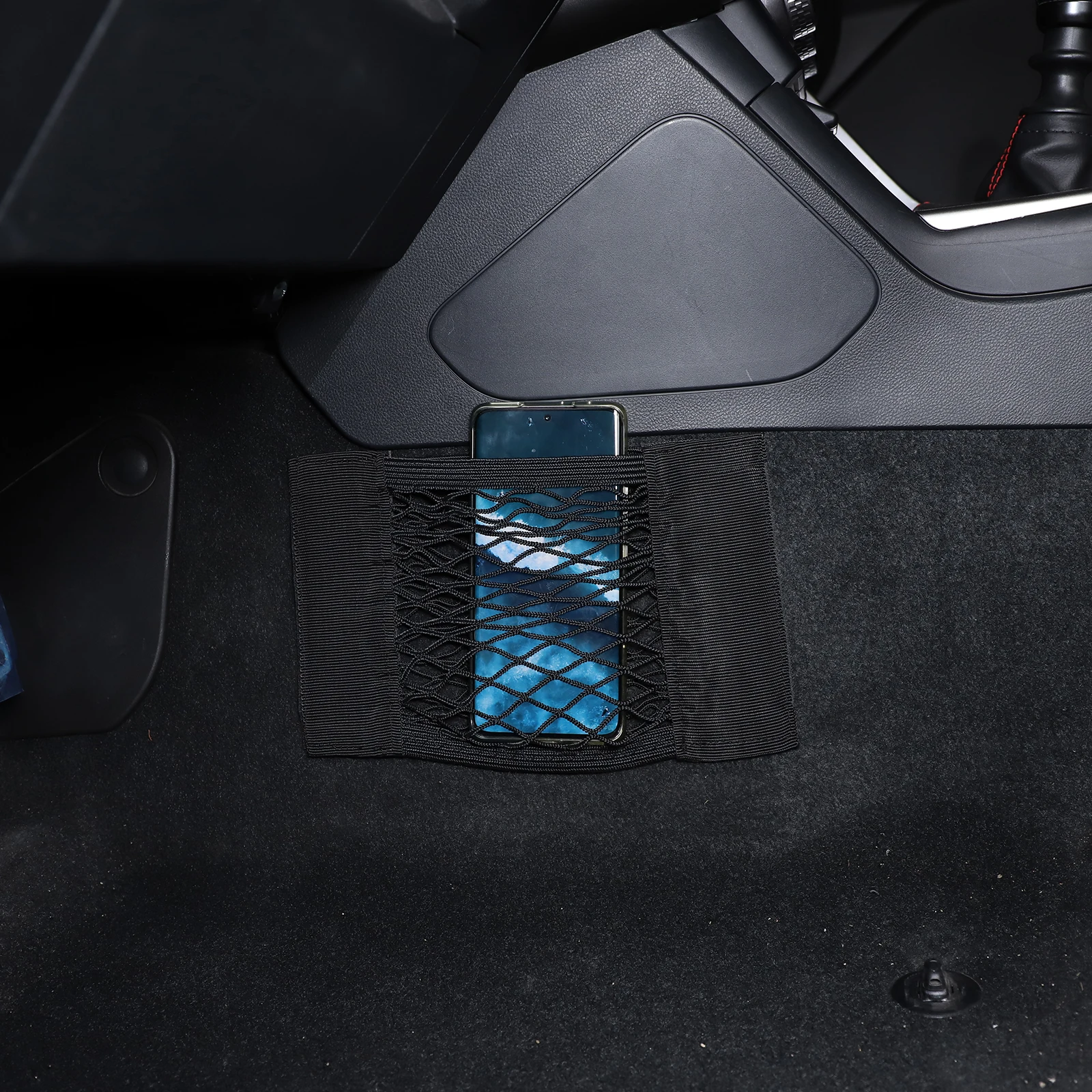 

For Toyota 86 2022 for Subaru BRZ 2022 Car Center Mobile Phone Net Bag Trunk Storage Net Cargo Organizer Car Accessories