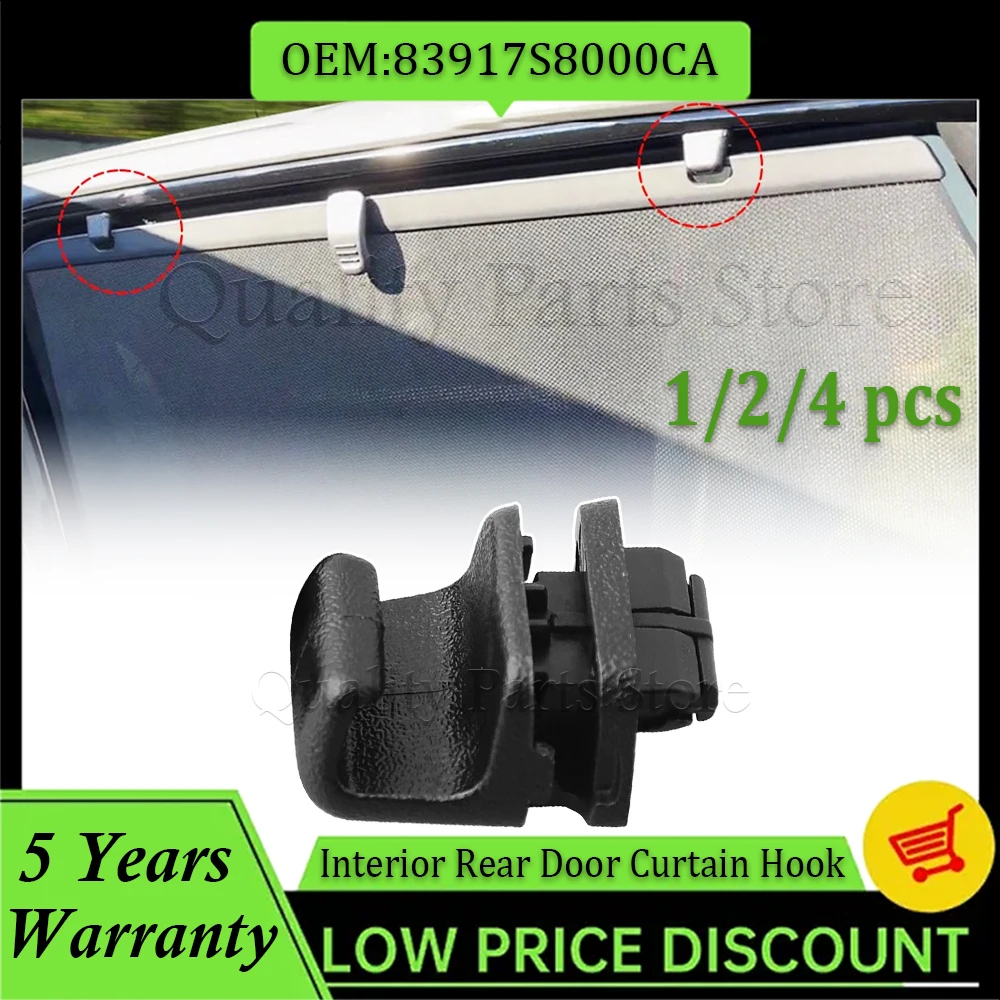 For Hyundai For Palisade 2020 2021 2022 Interior Rear Door Curtain Hook Clip Curtain Sunshade Clip 83917S8000CA 83917-S8000CA