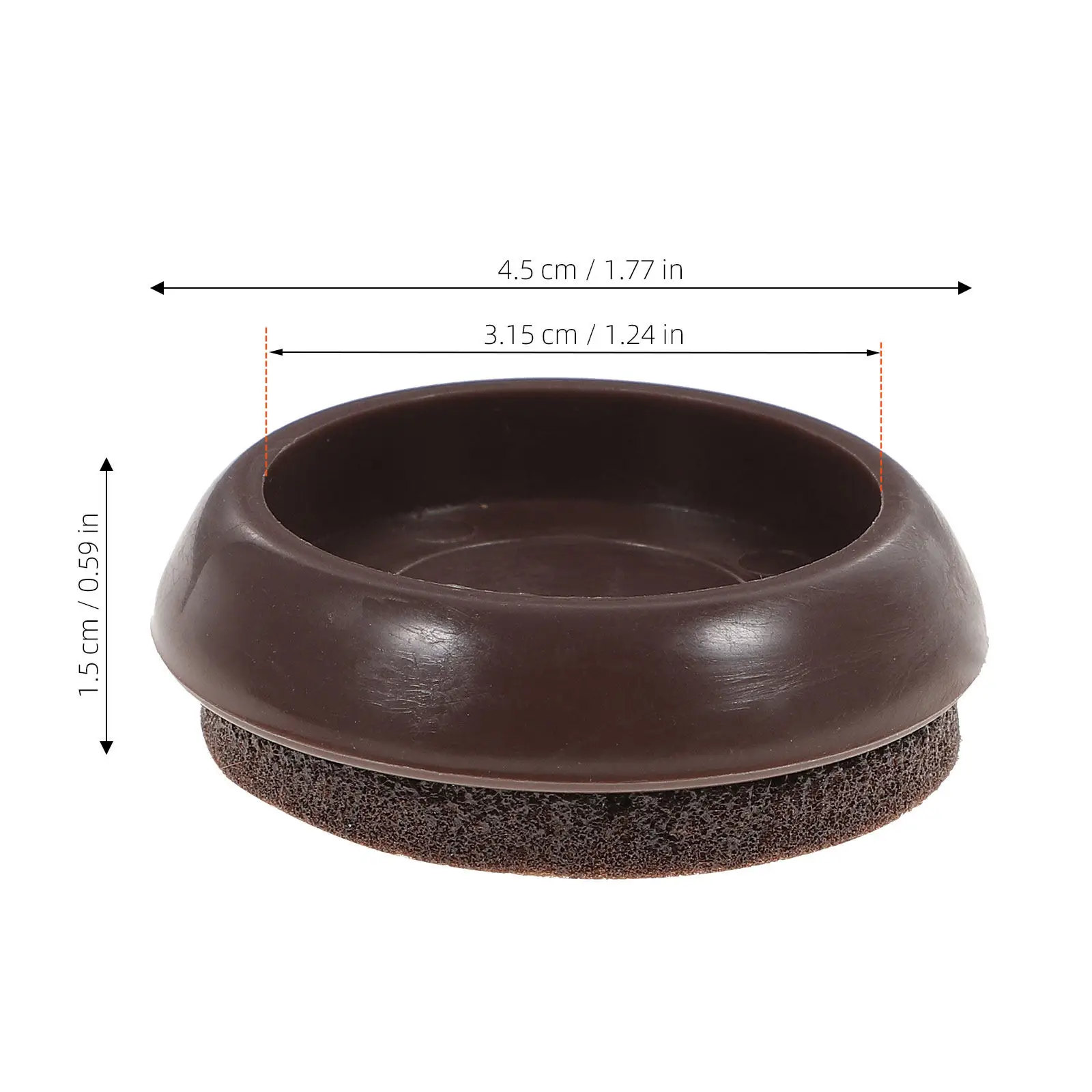 10Pcs Chair Caster Cups Heavy Duty Floor Protectors Non-Slip Furniture Pads for Sofas Desks Chairs Tables Prevent Movement and