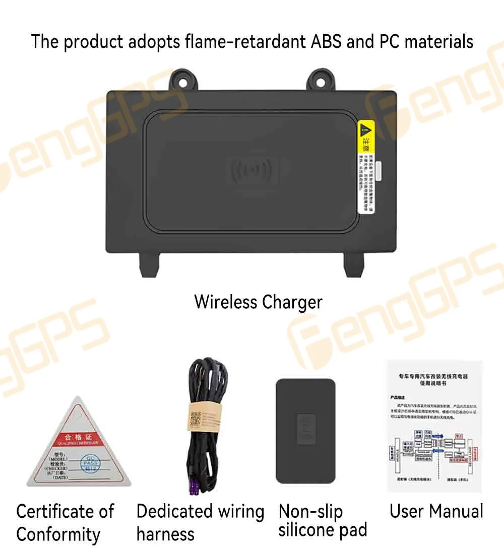

15W Car Wireless Charger Fast Panel Phone Charger Charging Pad Phone Holder For Mercedes Benz GLE W167 C167 GLS X167 Accessories