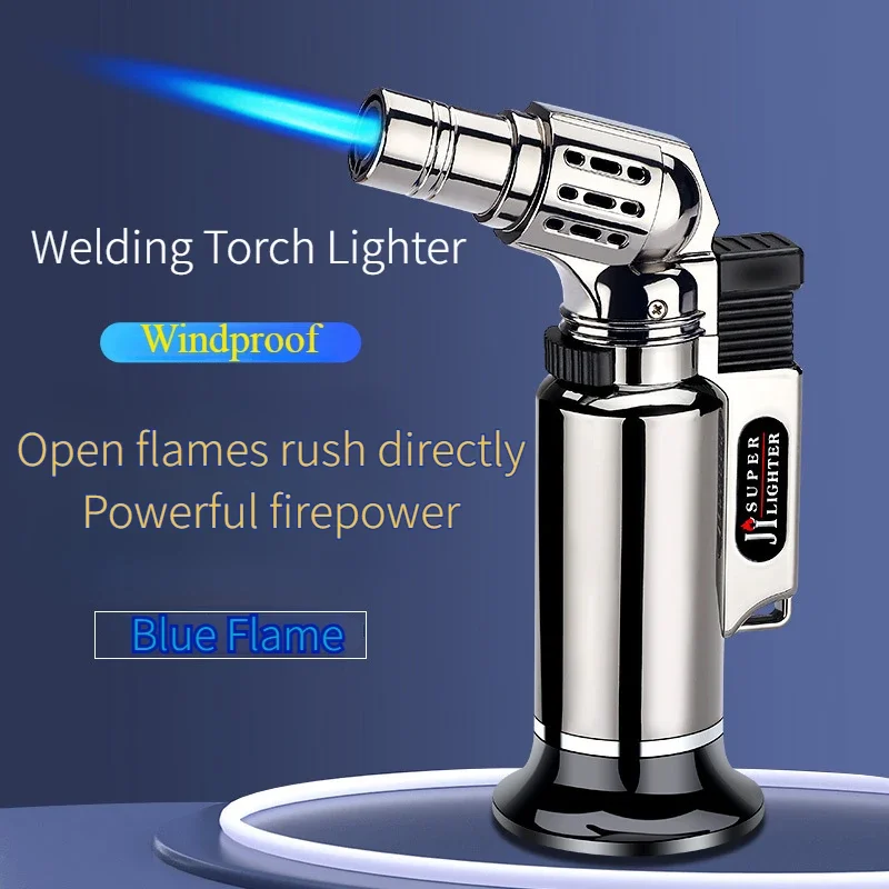 

Direct Injection Guns Lighter Metal Windproof Welding Gun Blue Flame Ignition Gun Outdoor Multi-purpose 1300℃ Lighters & Smoking