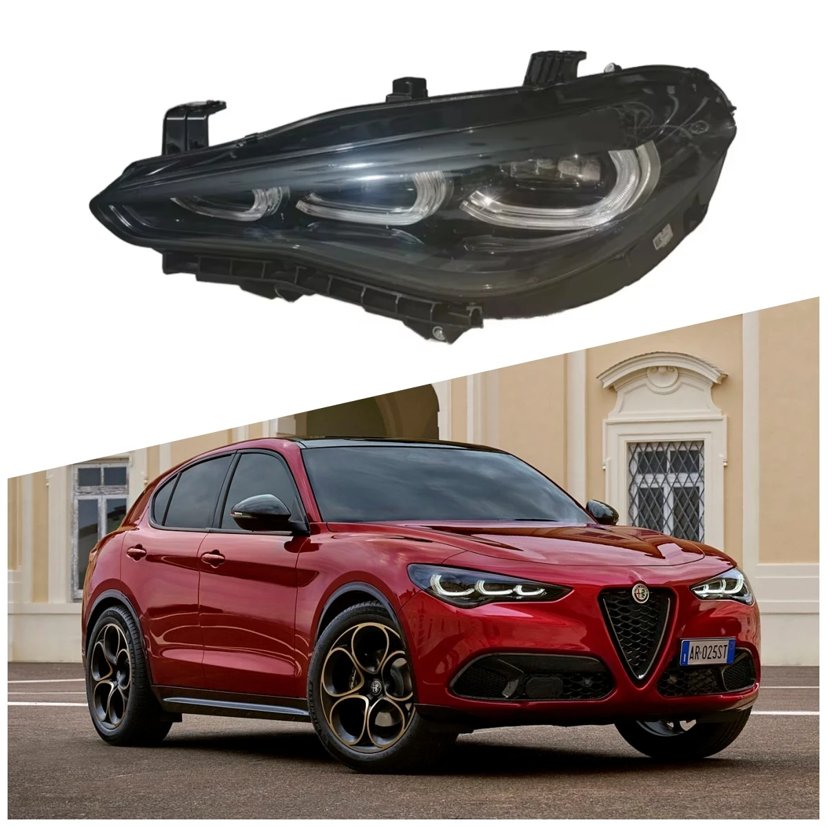 

Fit for Alfa Romeo Giulia Headlight 2023-2025 Used Giulia LED Headlight Alfa Romeo Headlamp High Quality OEM Stelvio LEDHeadlamp
