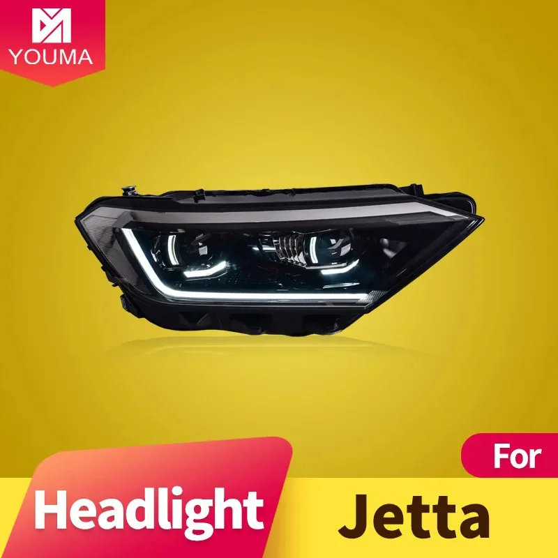 

Car Styling Head Lamp for VolksWagen Jetta 2019-2022 Headlights LED Headlight Projector Lens DRL Auto Accessories