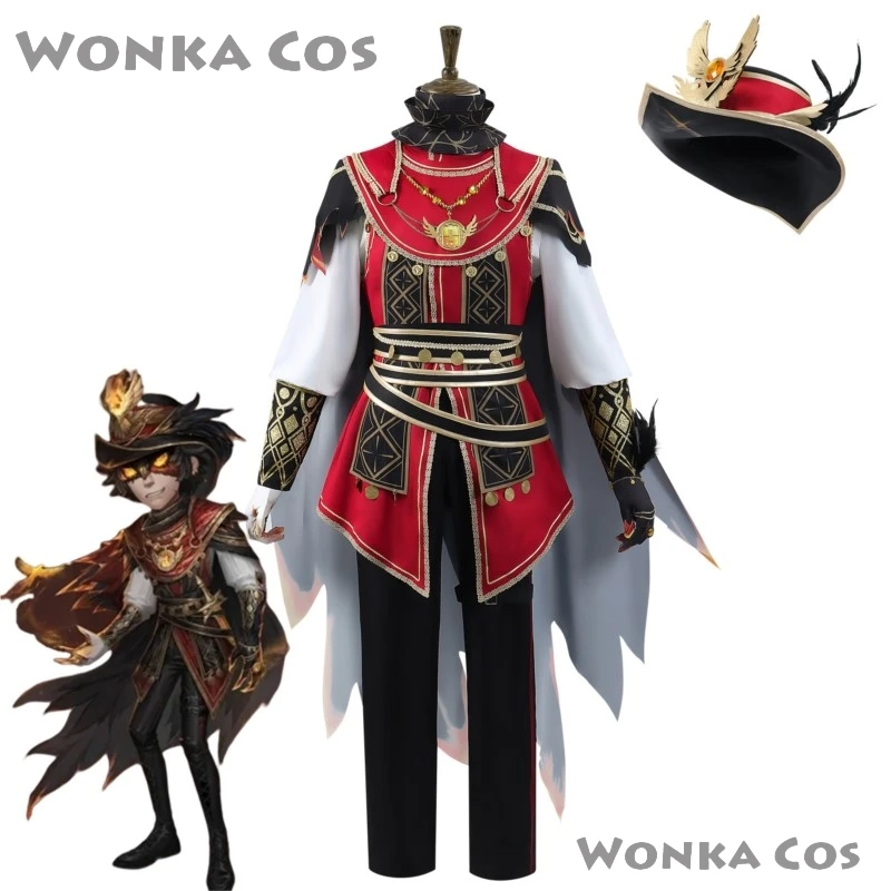 Norton Campbell Cosplay Costume Game Identity V Prospector Cosplay Suit Hat Party Clothing Adult Men Halloween Carnival Uniforms