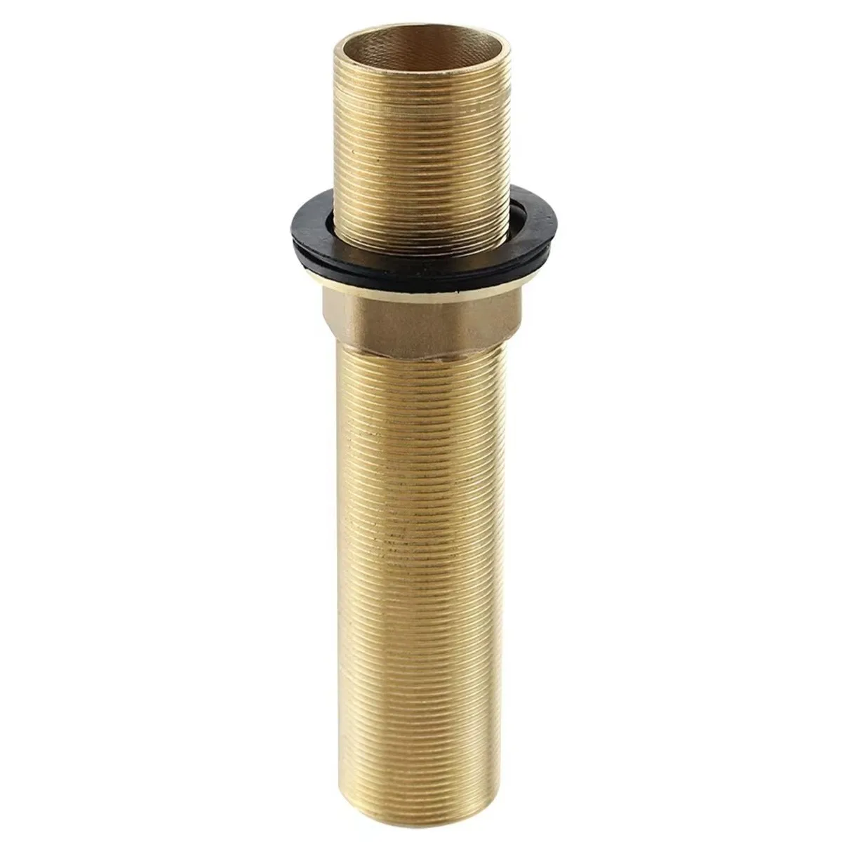 Brass Nut Designed for Faucet Extension Applications Requiring Stability on For Thick Countertops and Robust Plumbing Setups