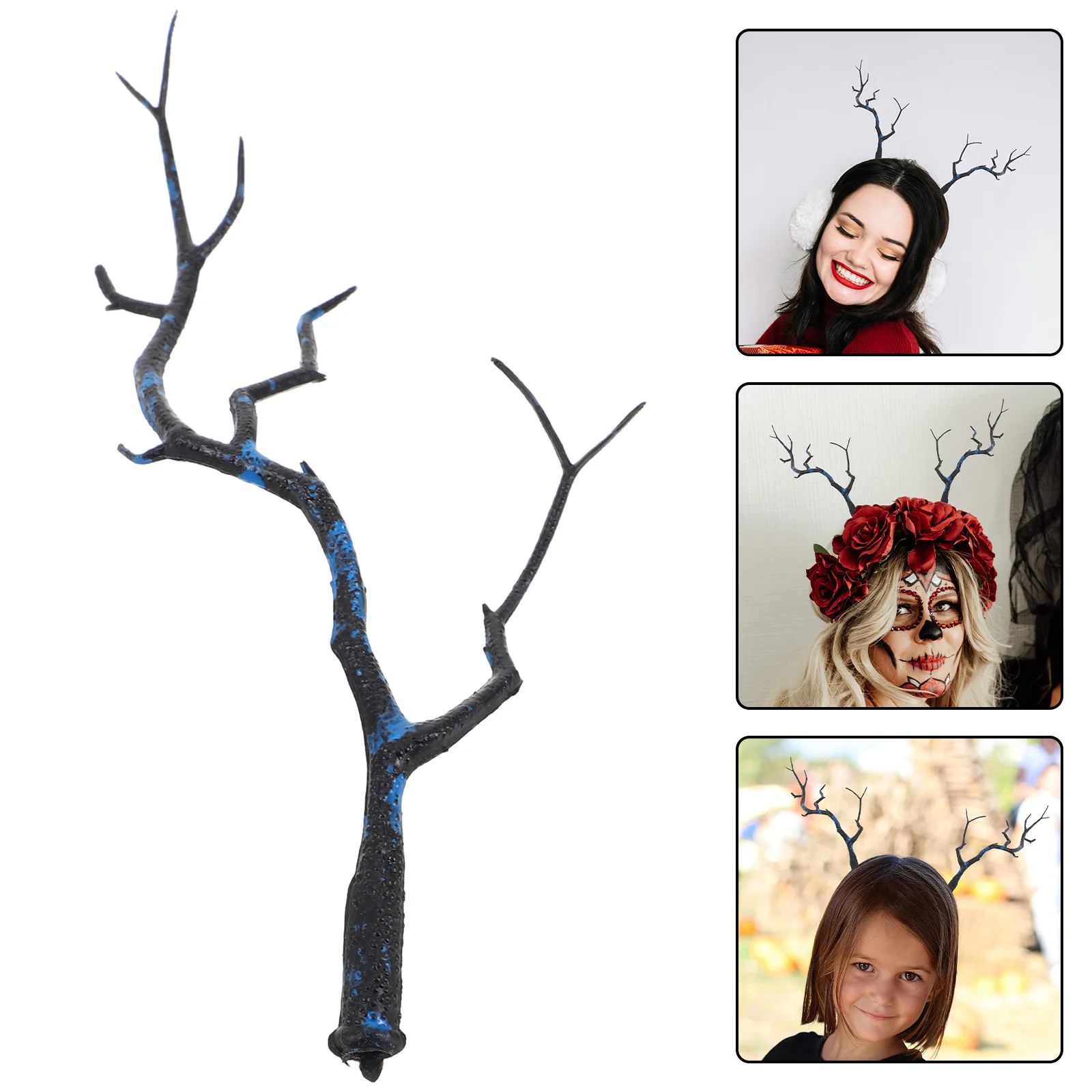 

10Pcs Artificial Deer Antler Dried Branches Simulation Tree Branch Decor for Halloween Christmas Party Table Centerpiece