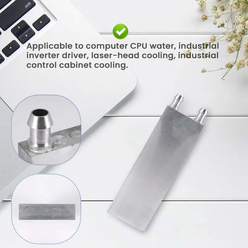 알루미늄 합금 CPU 라디에이터, 40x120mm 수냉 블록, 액체 수냉기, PC 노트북용 방열판