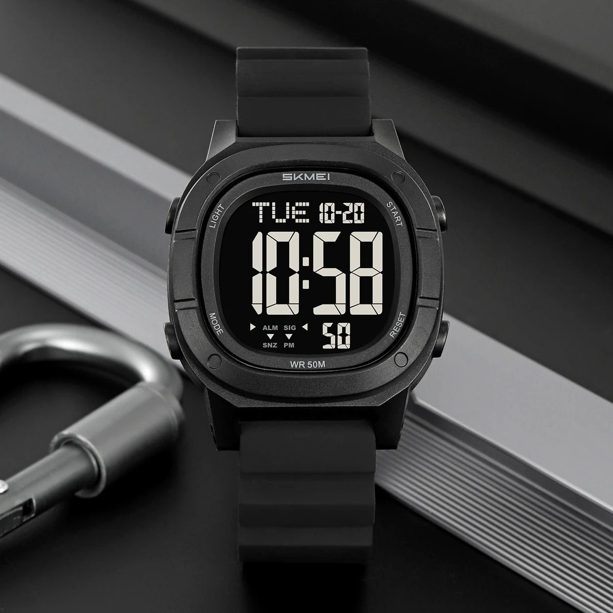 

Мужской секундомер с подсветкой, спортивный шагомер, цифровые часы, наручные часы с обратным отсчетом, календарь, часы с расчет калорий