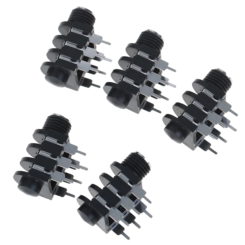 5 6.35mm/6.35 6P/6PIN Stereo Audio Microphone Female Socket/jack Connector 5PCS Stereo Type Audio Jacks