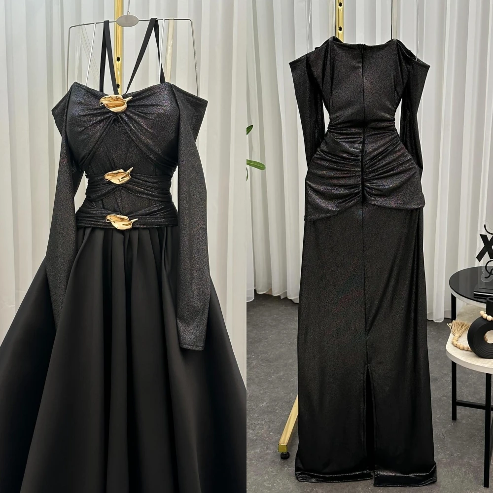 Maßgeschneidertes A-Linien-Boot-Ausschnitt, elegantes formelles Abendkleid und Temperament, hochwertige Promi-Kleider, zartes Partykleid