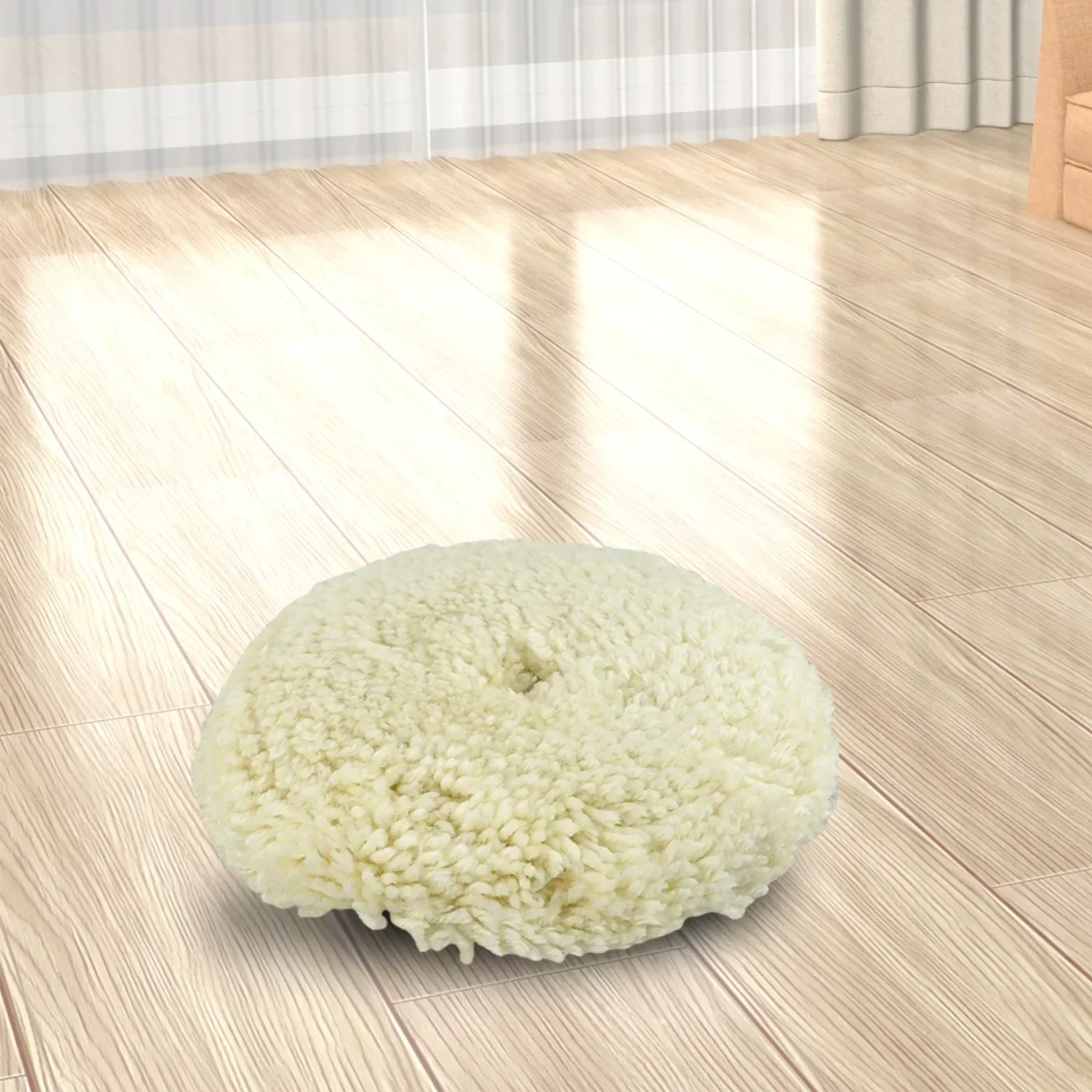 Almohadilla de pulido de lana para muebles, herramienta de pulido para vehículos, piezas de repuesto, almohadilla para capó, limpieza de lana suave, 5/6/7/9 pulgadas, 1 Uds.