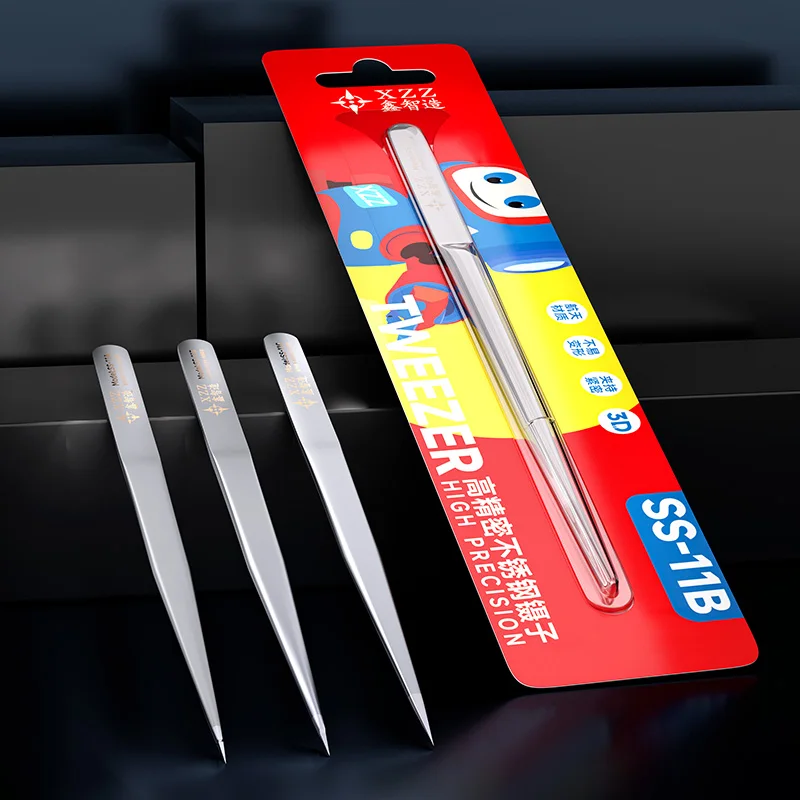 XZZ SS-11A SS-11B SS-11C Micro Scale 3D Tweezers Strong Hardness