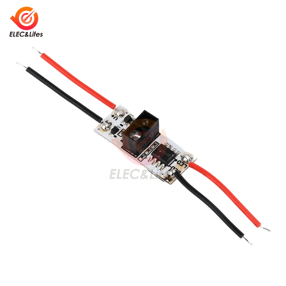 LP-5020 DC3-12V 12VIR وحدة استشعار الأشعة تحت الحمراء LED مصباح مع غلاف من الألومنيوم المدمج في مفتاح الاستشعار بالأشعة تحت الحمراء ومفتاح المسح اليدوي
