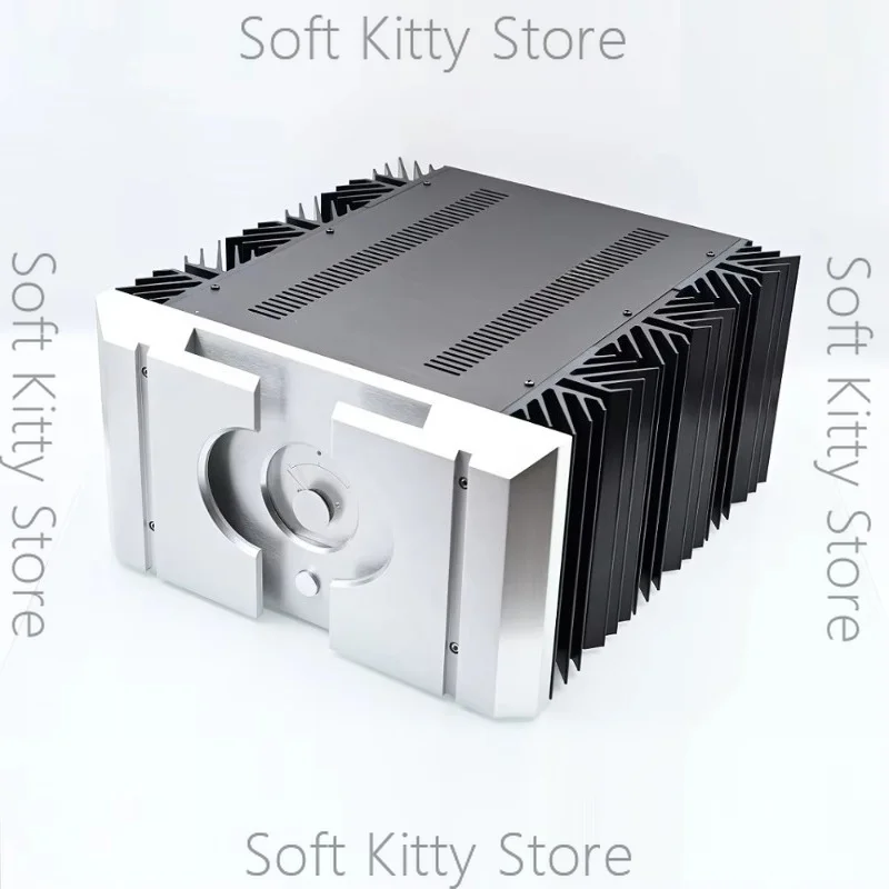 W360 H195 D396 Hifi PASS 40W Anodized Aluminum Chassis Class A Power Amplifier Housing Heat Sink DIY Voltmeter Amp Case Preamp