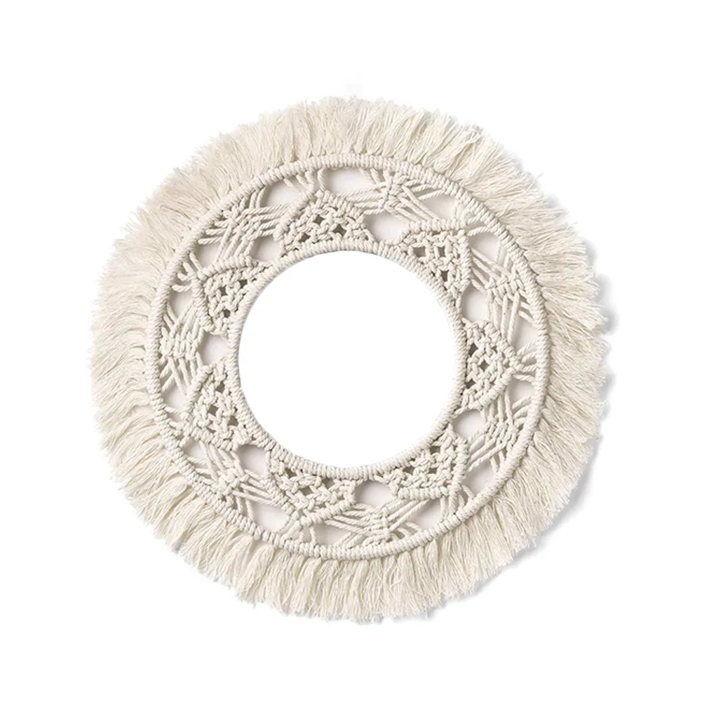 Nordic handgemachte böhmische gewebte Wandbehang kreative Wandteppich für Wohnzimmer Boho Wanddekoration Makramee Wandbehang