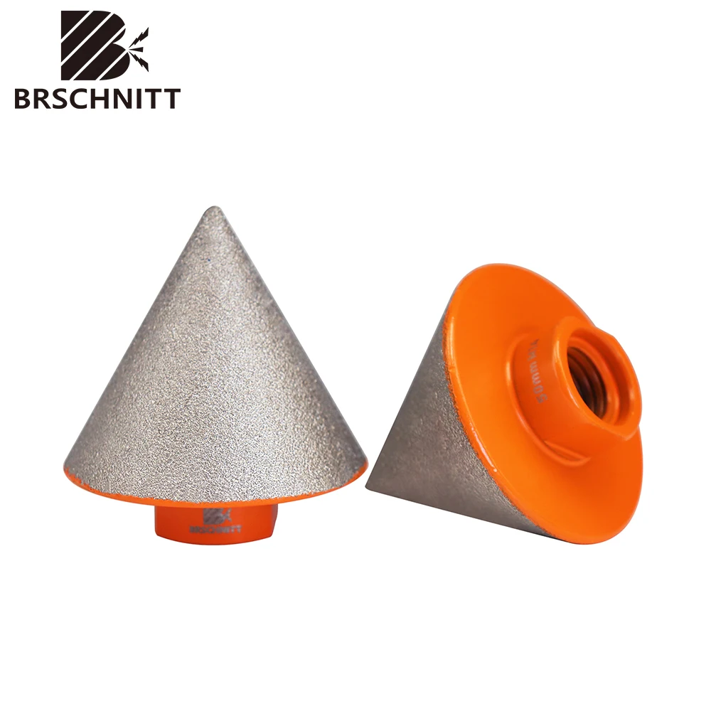 BRSCHNITT-Diamond Milling Bit for Grinding Ceramic Marble Tile, Chamfering Bits, Crown, 30 to 82mm, 1Pc