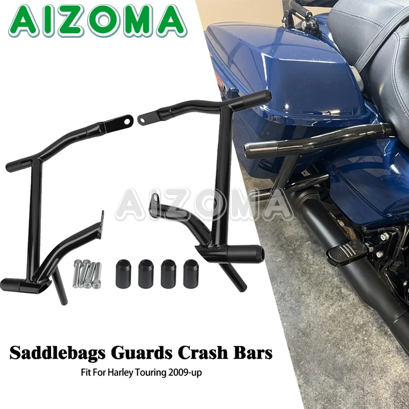 

Saddlebag Guard Crash Bars For Harley Touring Electra Glide FLHT Street Glide FLHX Road Glide FLTRX Road King FLHR 2009-Later